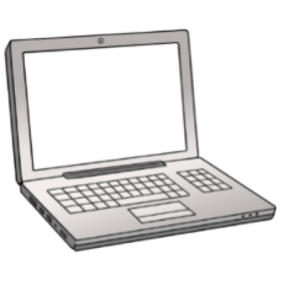 Laptop Illustration eines Laptops